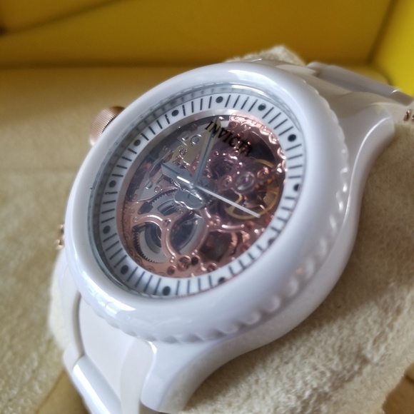 Invicta 1827 ceramic & rose gold mechanical watch - Picture 3 of 8